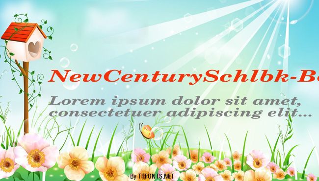 NewCenturySchlbk-BoldItal Ex example