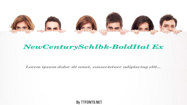 NewCenturySchlbk-BoldItal Ex example