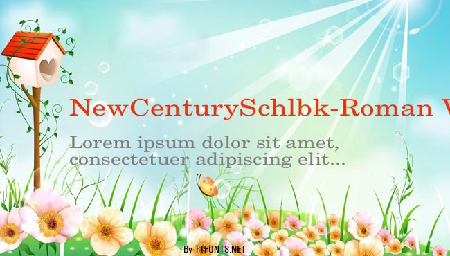 NewCenturySchlbk-Roman Wd example