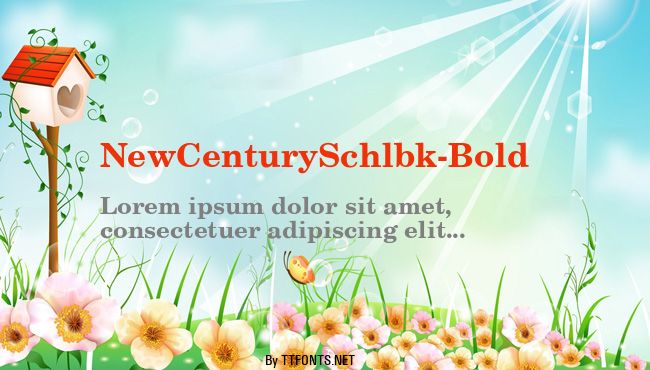 NewCenturySchlbk-Bold example