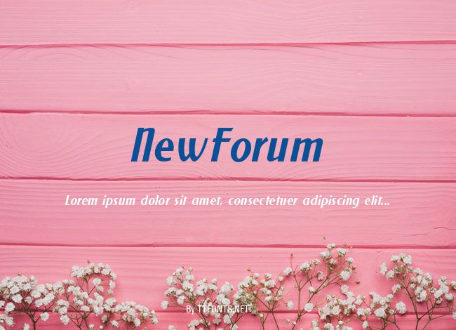 NewForum example