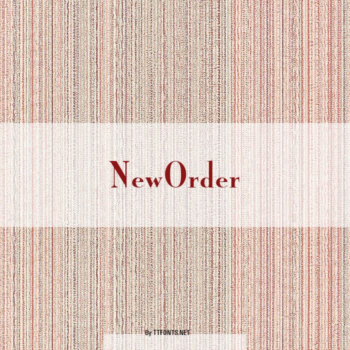 NewOrder example