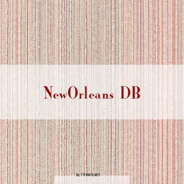 NewOrleans DB example