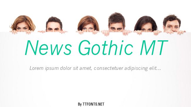 News Gothic MT example
