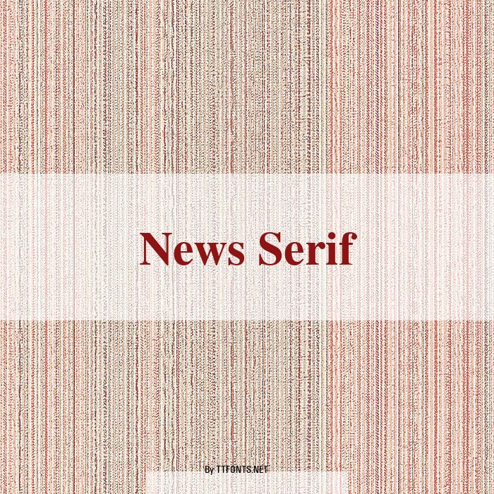 News Serif example