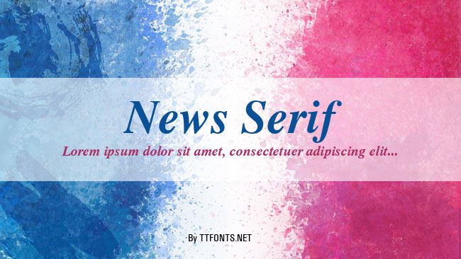 News Serif example