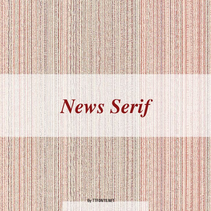 News Serif example