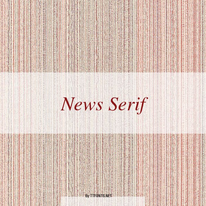 News Serif example