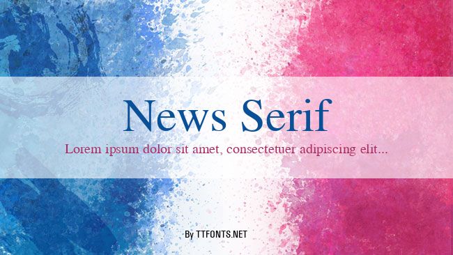 News Serif example