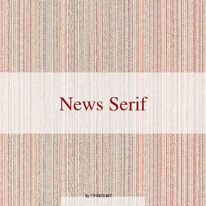 News Serif example