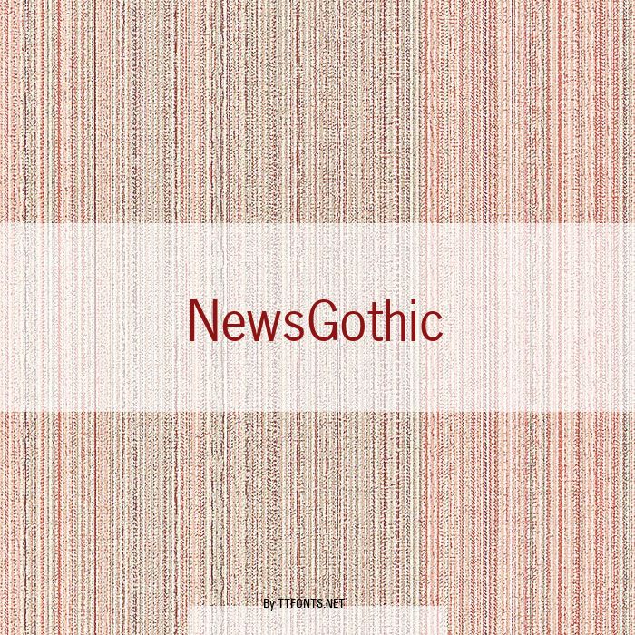 NewsGothic example