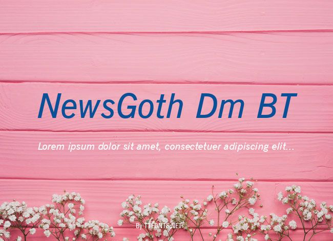 NewsGoth Dm BT example