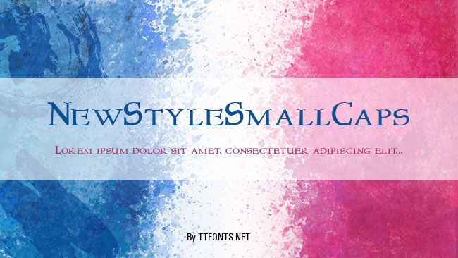 NewStyleSmallCaps example