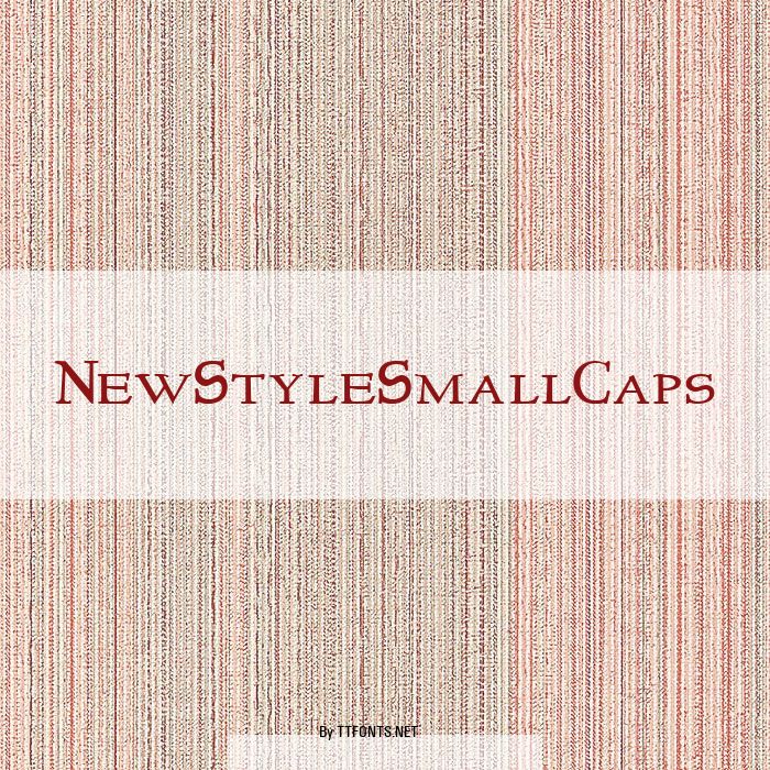 NewStyleSmallCaps example