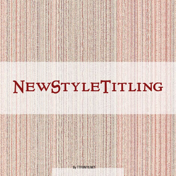 NewStyleTitling example