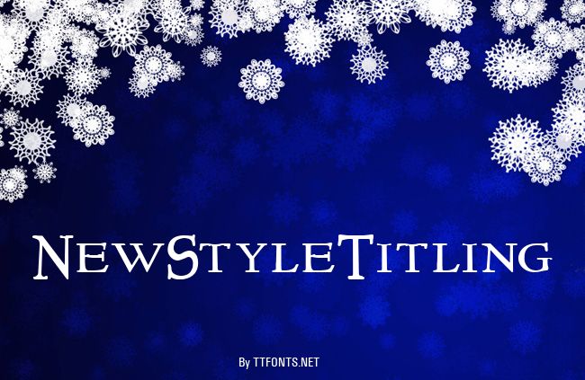 NewStyleTitling example