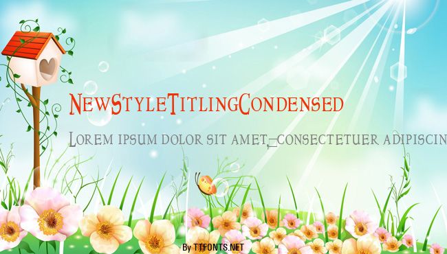 NewStyleTitlingCondensed example