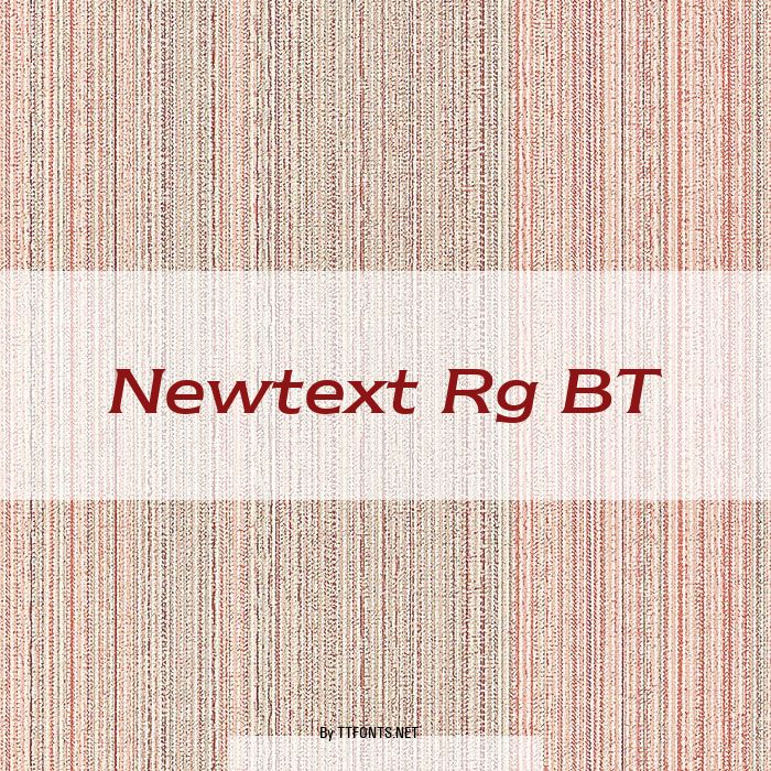 Newtext Rg BT example