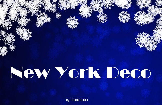 New York Deco example