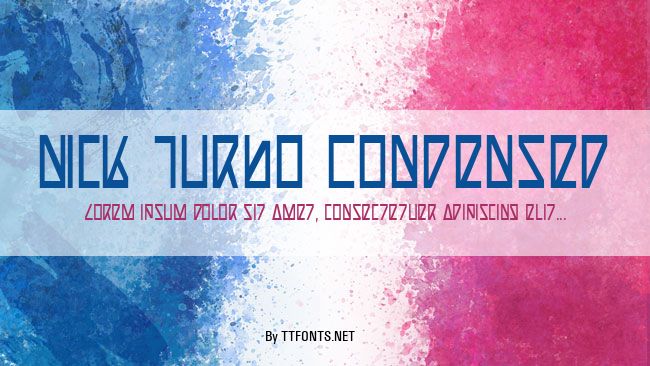 Nick Turbo Condensed example