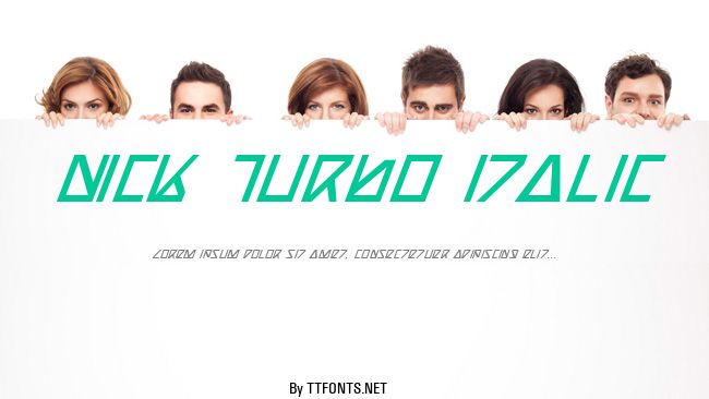 Nick Turbo Italic example