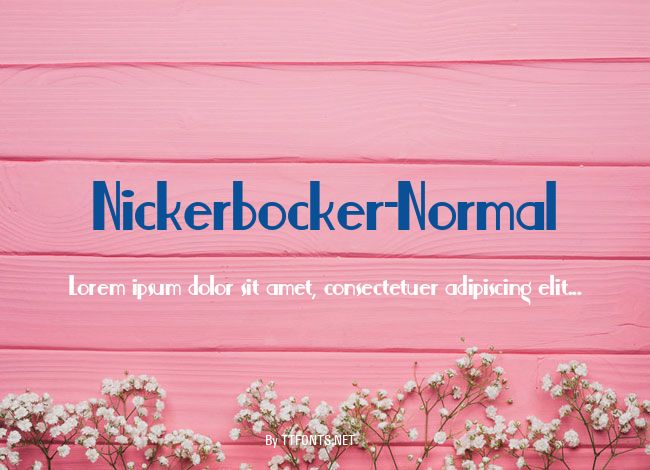 Nickerbocker-Normal example