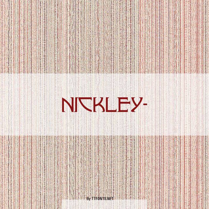 NICKLEY- example