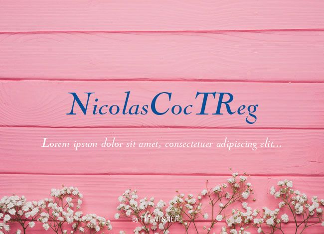 NicolasCocTReg example