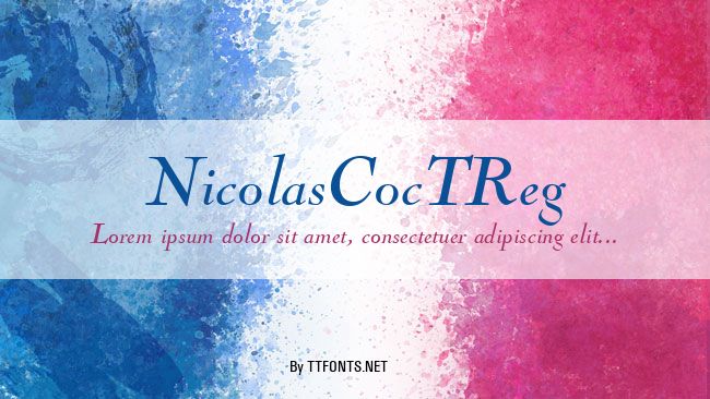 NicolasCocTReg example