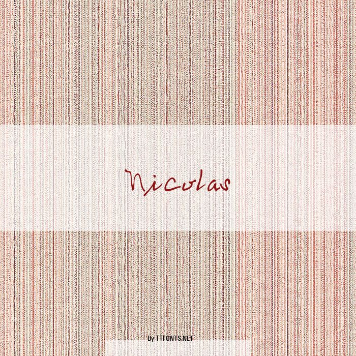 Nicolas example