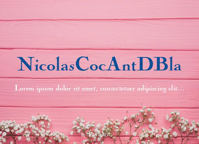 NicolasCocAntDBla example