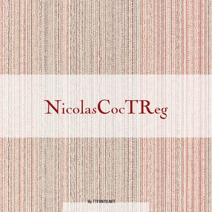 NicolasCocTReg example