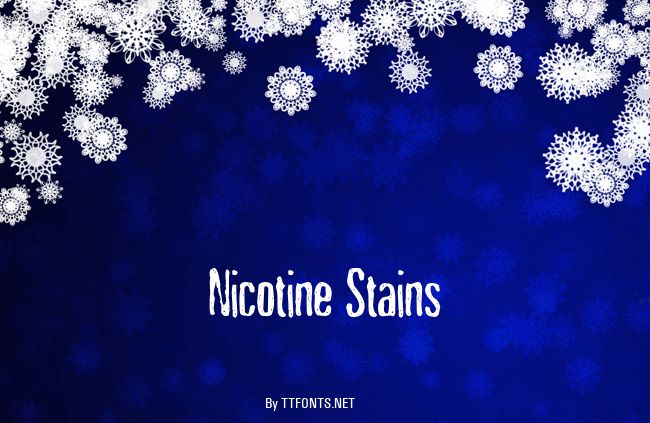 Nicotine Stains example