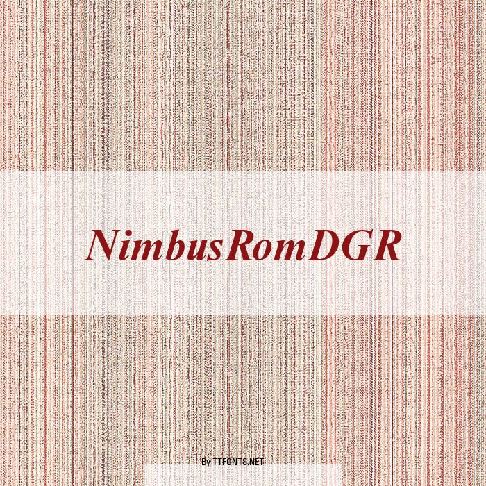 NimbusRomDGR example