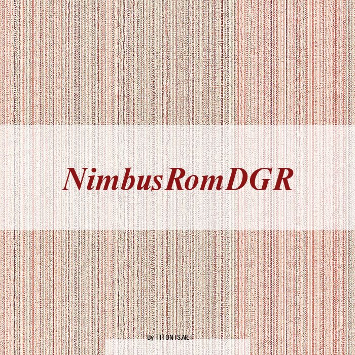 NimbusRomDGR example