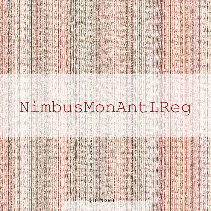 NimbusMonAntLReg example