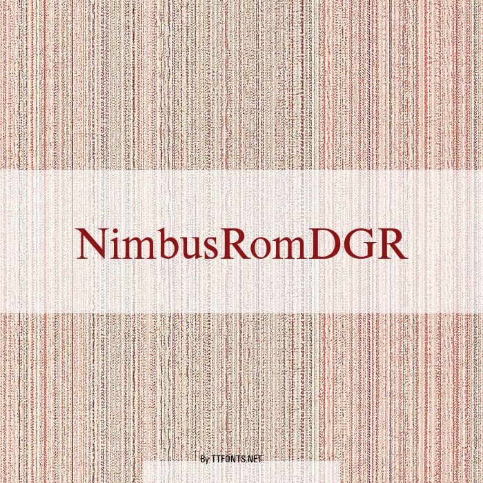 NimbusRomDGR example