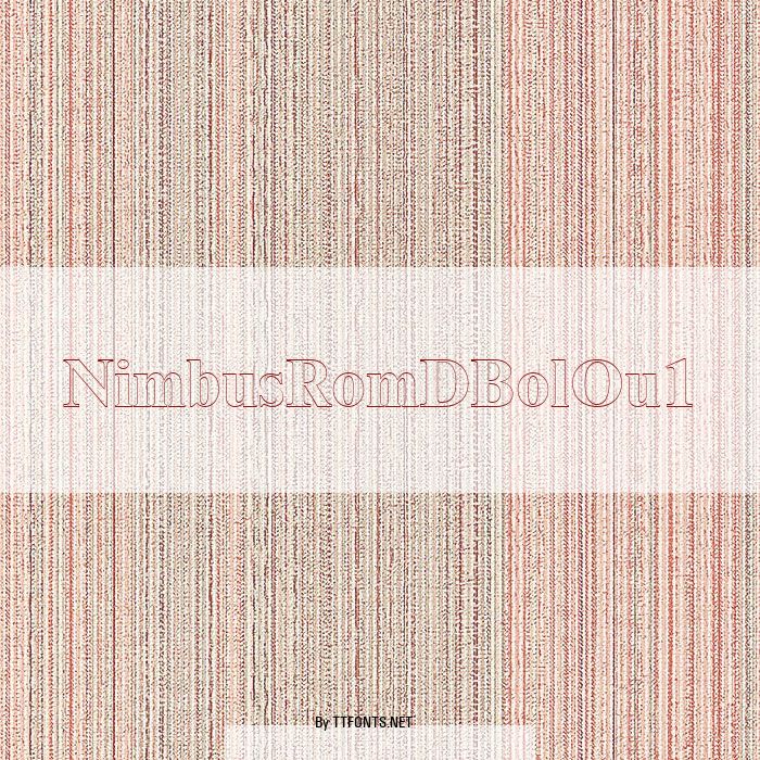 NimbusRomDBolOu1 example
