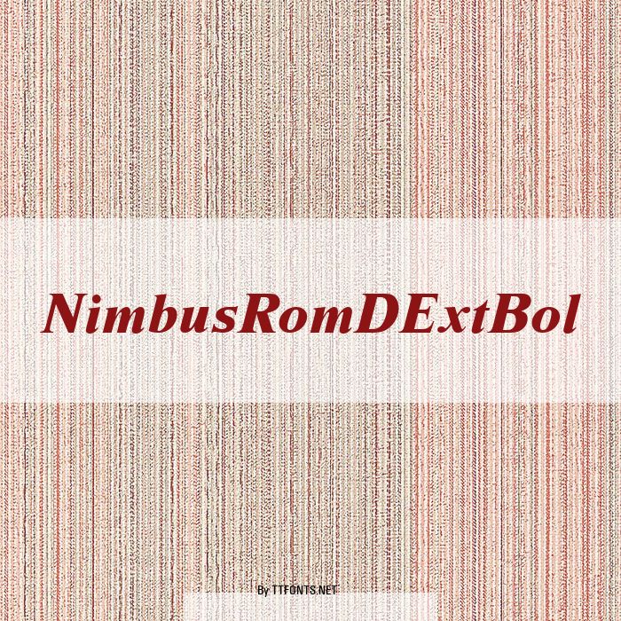 NimbusRomDExtBol example