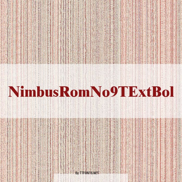 NimbusRomNo9TExtBol example