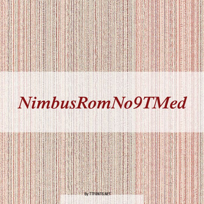NimbusRomNo9TMed example