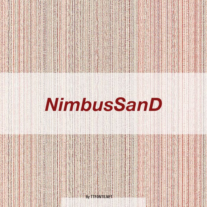 NimbusSanD example