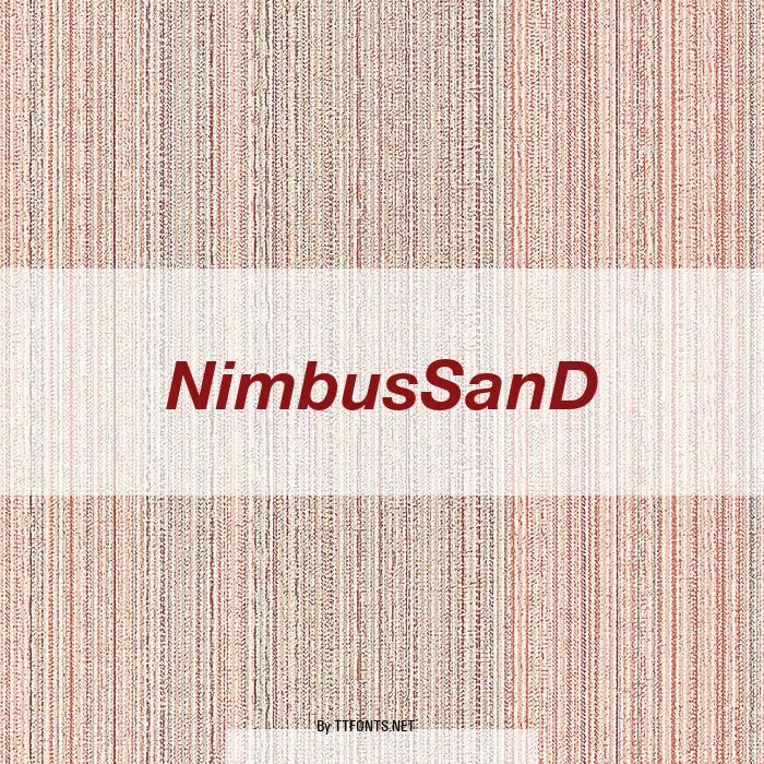 NimbusSanD example