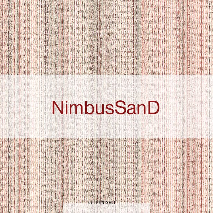 NimbusSanD example