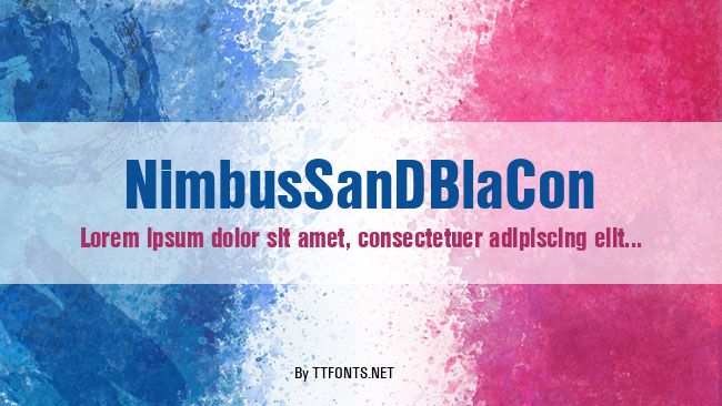 NimbusSanDBlaCon example