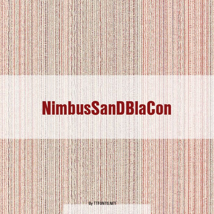 NimbusSanDBlaCon example