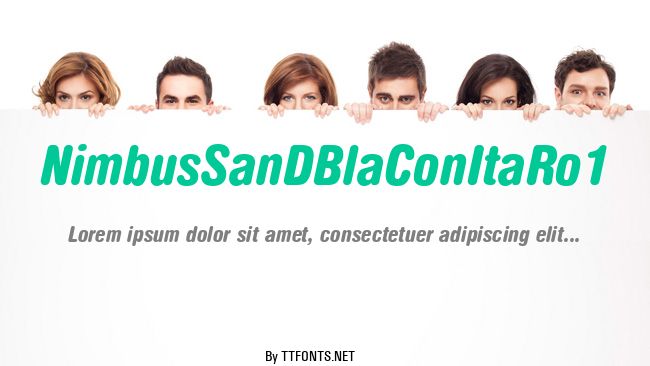 NimbusSanDBlaConItaRo1 example