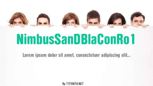 NimbusSanDBlaConRo1 example