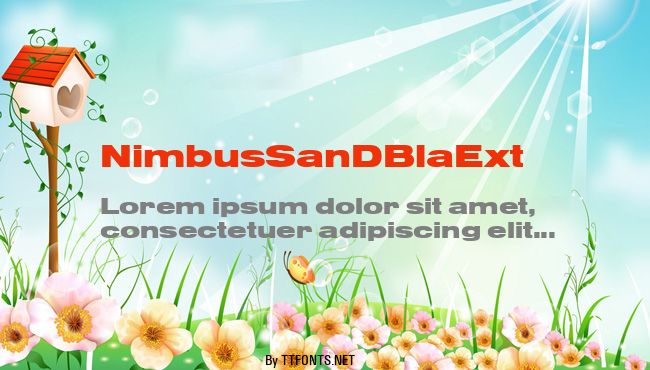 NimbusSanDBlaExt example