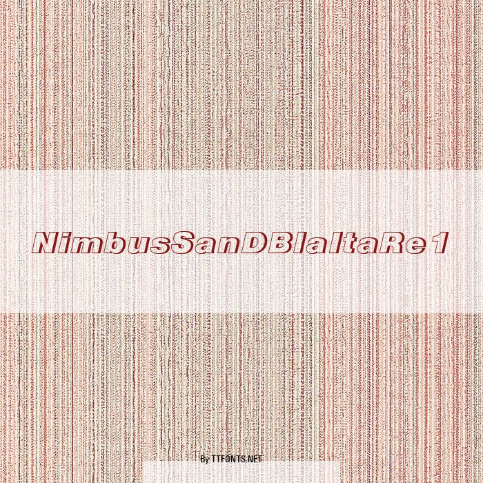 NimbusSanDBlaItaRe1 example